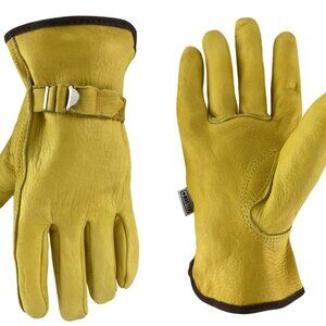 Master Rancher Grain Cowhide Leather Riding Driving Work Gloves LG Mens
